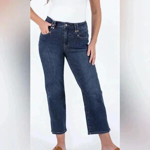 Judy Blue Center Stage High-Rise Straight Leg women’s Cropped Denim size 1 25